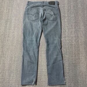 Levis 511 Slim Fit Jeans Mens 30x31 Blue Gray‎ Wash Stretch Denim Split Hem